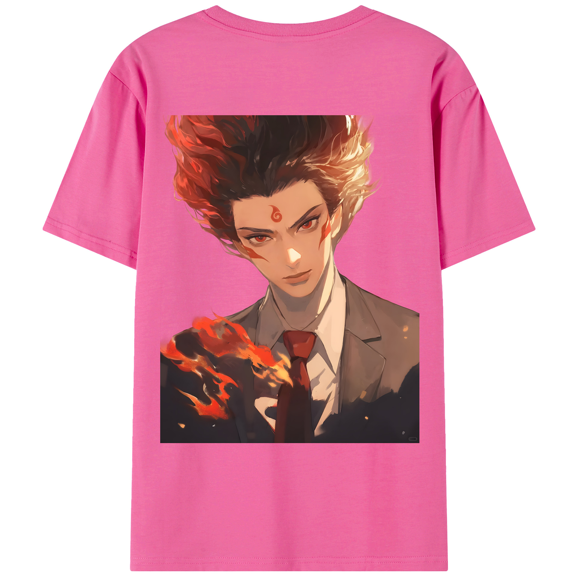 （画像用） Ne Zha 2 ナタ 魔童の大暴れ レディース半袖Tシャツ(バックプリント)